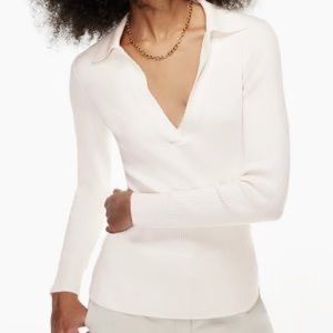 NWT Aritzia McSweeney Polo Sweater